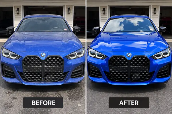 Before and After Car Detailing